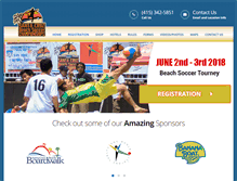 Tablet Screenshot of beachsoccerchampionships.com